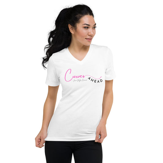 Curves Ahead V-Neck T-Shirt